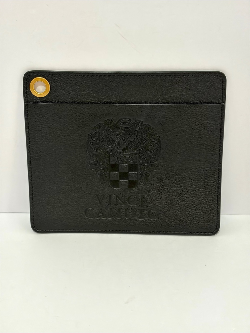 Vince Camuto Black Leather Accessory Pouch/Sleeve